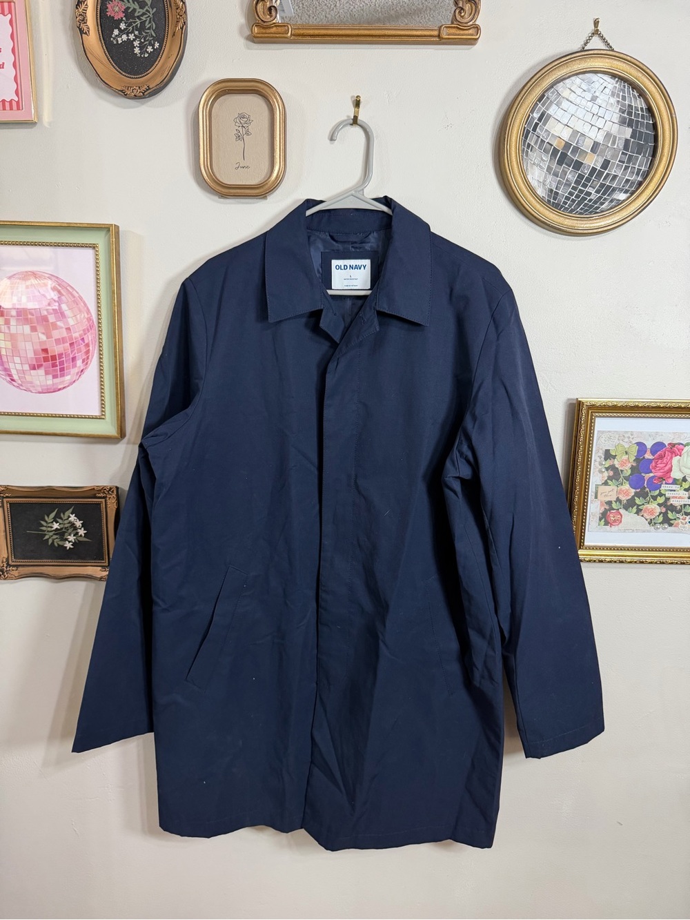 Old Navy woman’s  Navy Overcoat - Classic Lightweight Jacket